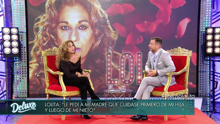 Lolita Flores en su visita al plató de 'Sábado Deluxe' / Foto: Telecinco