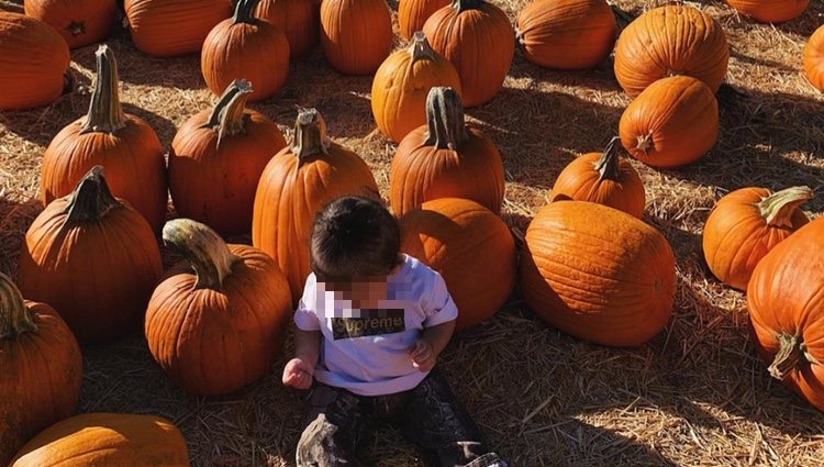 Stormi en el parque de calabazas, vía Instagram