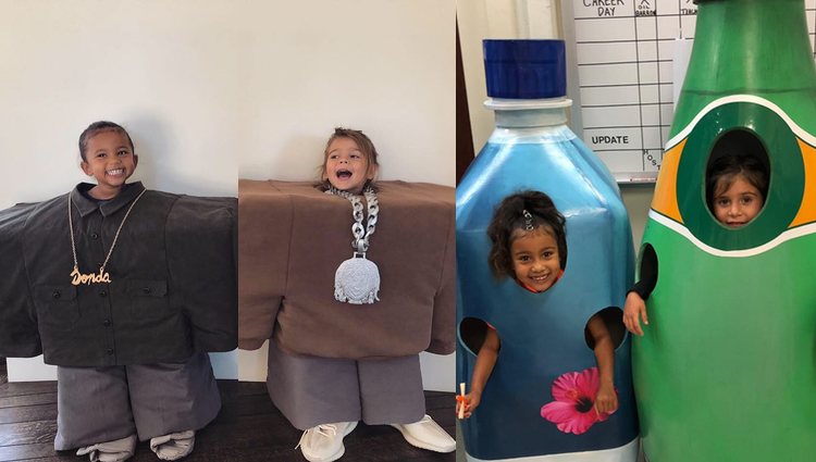 Los hijos de Kim y Kourtney Kardashian disfrazados para Halloween / Fotos: Instagram