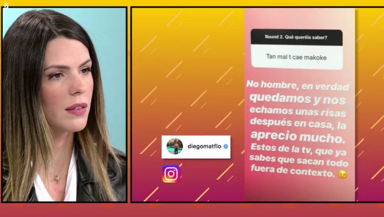 Laura Matamoros no está de acuerdo en las palabras de su hermano / Foto: Telecinco.es