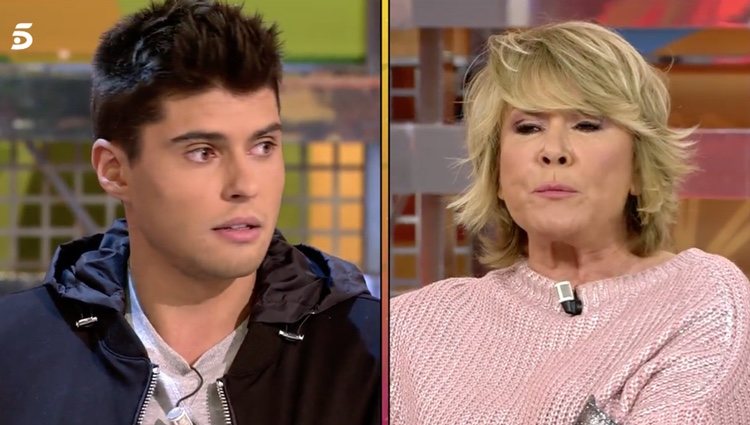 La colaboradora se ha enfadado tras un comentario de Javier Tudela - Telecinco.es