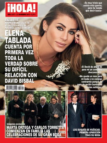 Elena Tablada en la portada de la revista ¡HOLA!