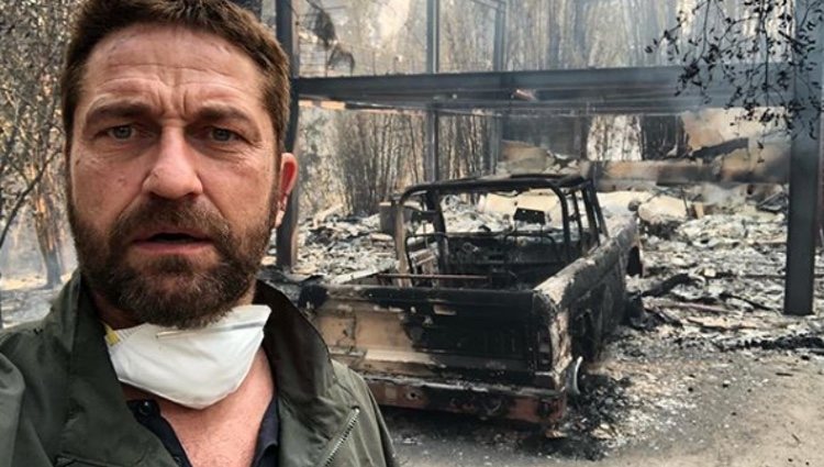 Gerard Butler vía Instagram enseñando su casa