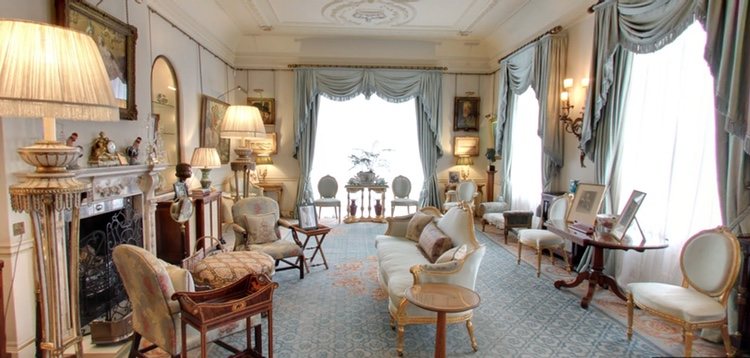 Una de las estancias de Clarence House | Foto: Google Arts & Culture