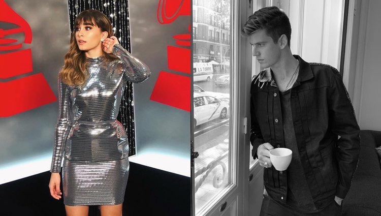 Aitana en Miami y Miguel Bernardeau en Madrid / Fotos: Instagram