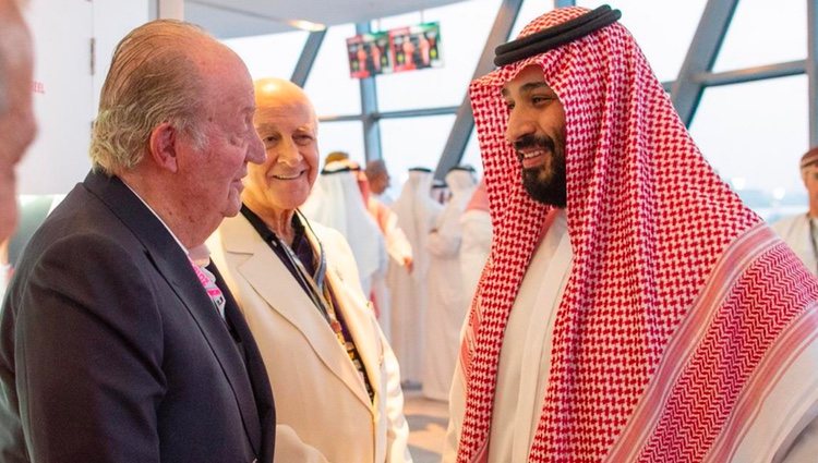 El Rey Juan Carlos con Mohamed Bin Salman