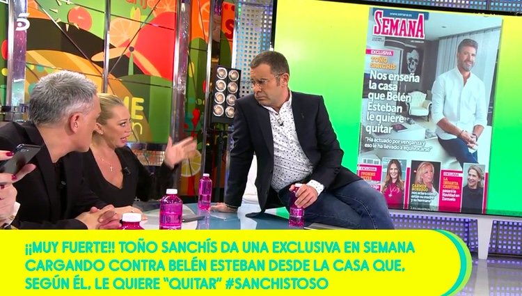 Belén Esteban contestando al reportaje de Toño Sanchís / Telecinco.es