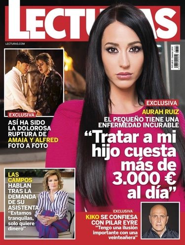 Aurah Ruiz en la portada de Lecturas