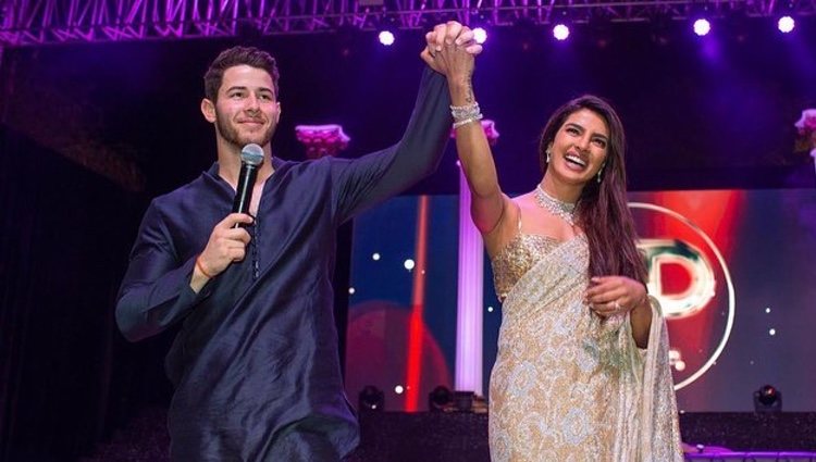 Nick Jonas y Priyanka Chopra durante su boda india / Fuente: @nickjonas