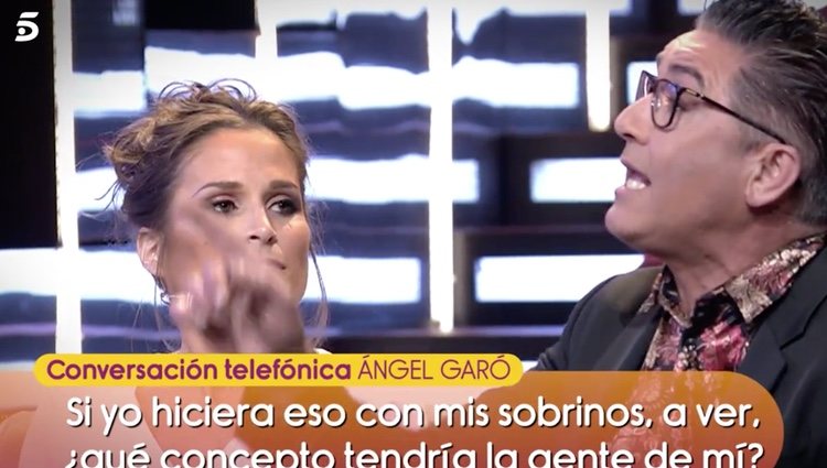 Llamada telefónica de 'Sálvame a Ángel Garó |Foto:Telecinco.es