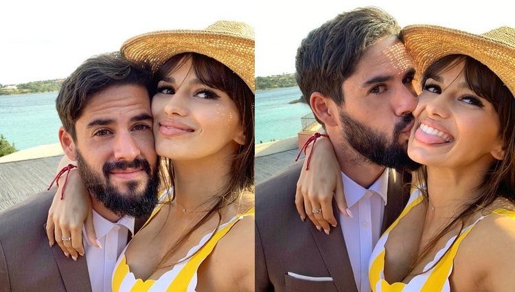 Los selfies con los que Sara Sálamo ha felicitado a Isco Alarcón / Instagram