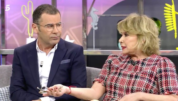 Jorge Javier Vázquez y Mila Ximénez en 'Sálvame' / Fuente: telecinco.es