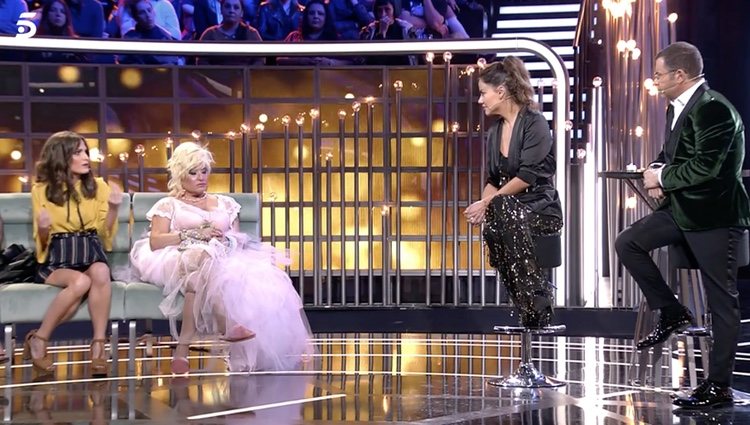 Mónica Hoyos y Verdeliss en el plató de 'GH VIP 6' |Foto:Telecinco.es