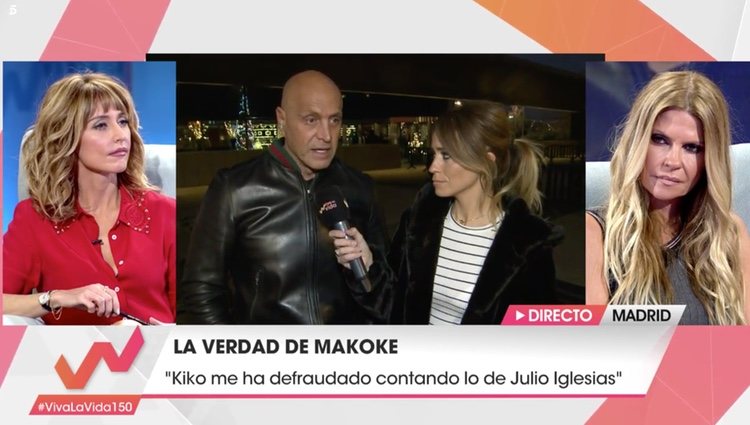 Enfrentamiento de Kiko Matamoros con Makoke en 'Viva la Vida'