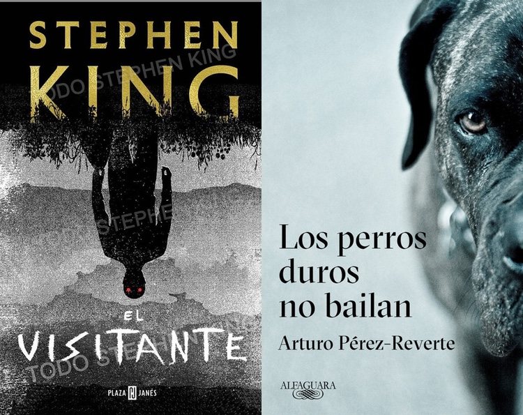 Portadas de 'Los perros duros no bailan' y 'El visitante'