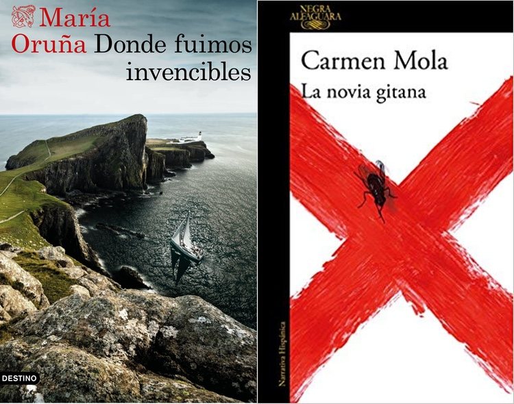 Portadas de 'Donde fuimos invencibles' y 'La novia gitana'