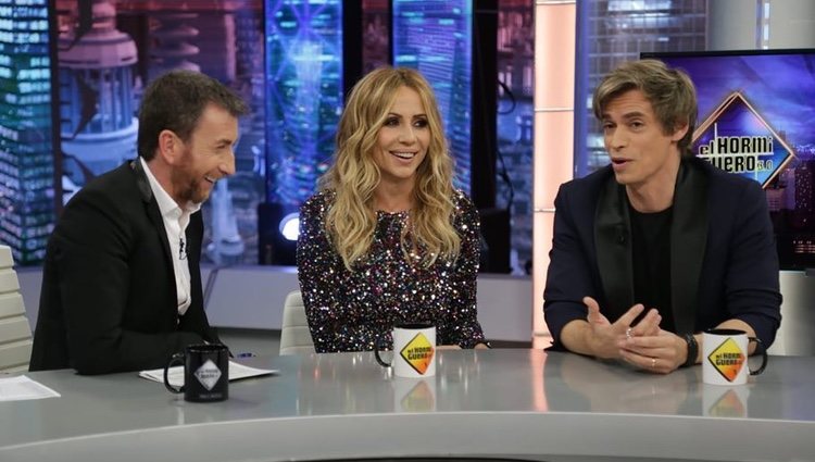 Pablo Motos, Carlos Baute y Marta Sánchez en 'El Hormiguero'