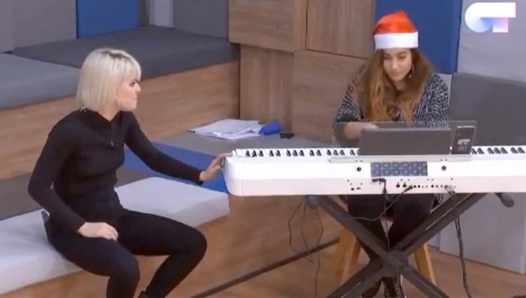 Alba Reche en el momento de su queja hablando con Julia