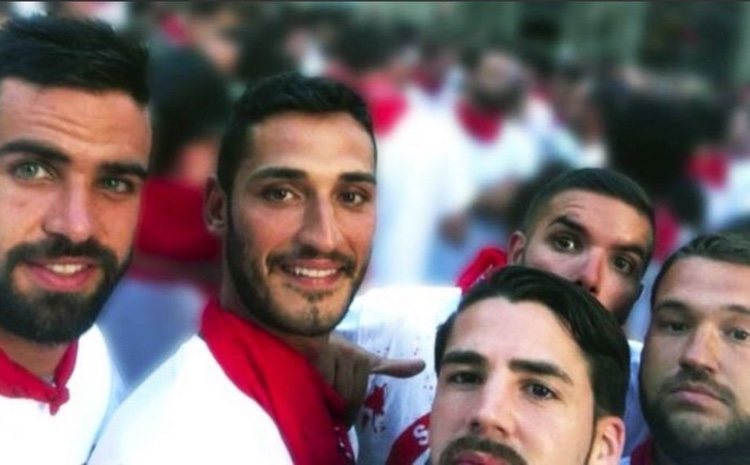 Fotografía que 'La Manada' compartió en sus redes sociales en San Fermín