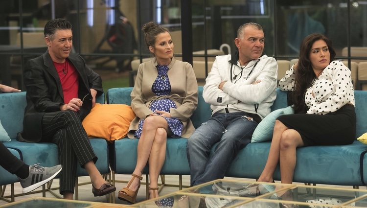 Ángel Garó, Verdeliss, El Koala y Miriam Saavedra en la gala 6 de 'GH VIP 6' | Foto: Telecinco.es