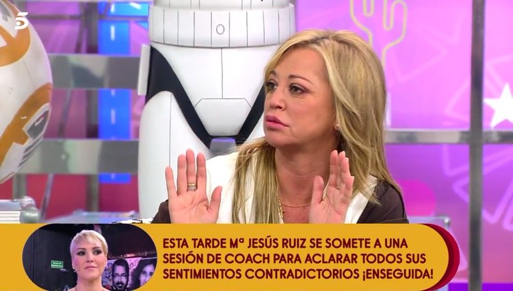 Belén Esteban desvelando que tendrá 10 testigos / Telecinco.es