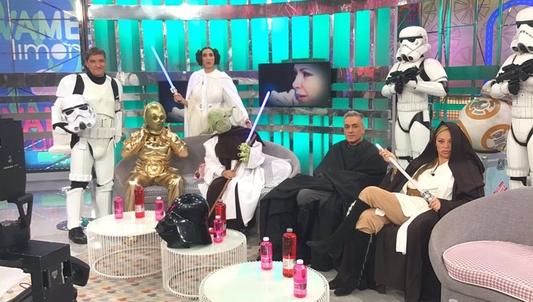 Los colaboradores de 'Sálvame' vestidos como los personajes de 'Star Wars'