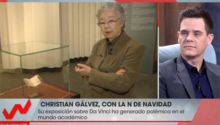 Christian Gálvez en el plató de 'Viva la vida'/Foto:Mitele