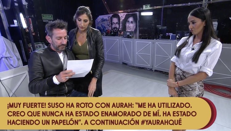 Suso mandó un mensaje al programa | Foto: Telecinco.es