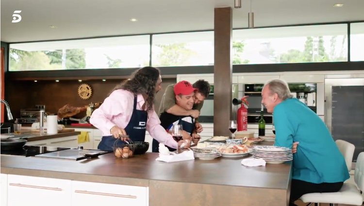 El Langui, EL Cigala, Bertín Osborne y Dani Martínez en 'Mi casa es la tuya' | Foto: telecinco.es