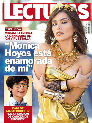 Miriam Saavedra en la portada de Lecturas