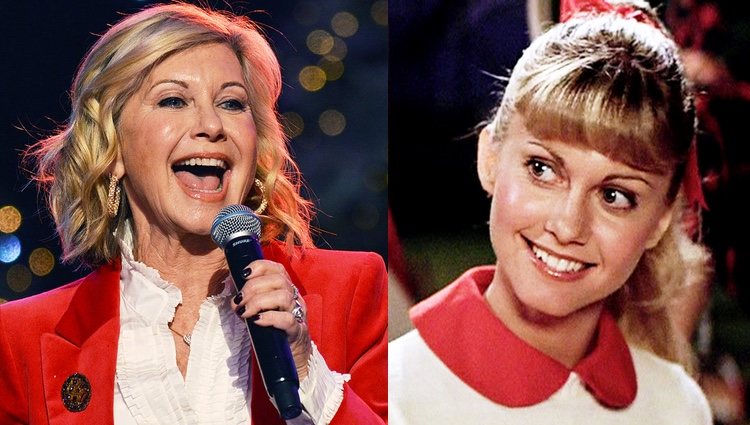 Olivia Newton-John en la actualidad y en el papel de Sandy