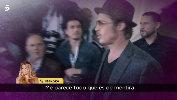 Makoke, muy tranquila tras el comunicado de Brad Pitt / Telecinco.es