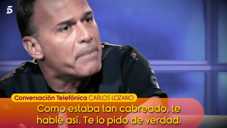 Carlos Lozano pide disculpas / Telecinco.es