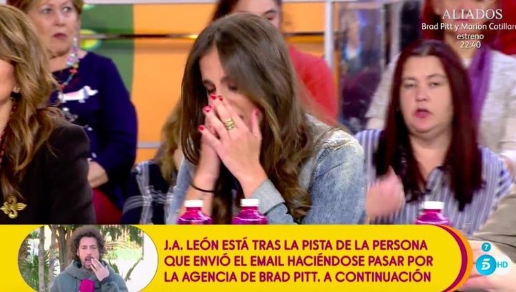 Anabel Pantoja llorando por la situación | Foto: telecinco.es