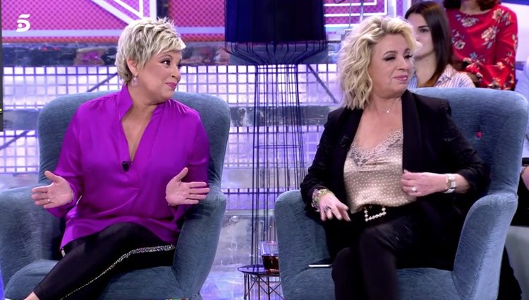 Terelu Campos y Carmen Borrego en 'sábado Deluxe' | Foto: telecinco.es