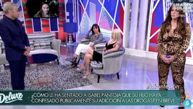 Tamara y Techi junto a Anabel Pantoja y Jorge Javier / Foto: Telecinco.es 