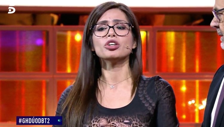 Miriam Saavedra dando su opinión | Foto: telecinco.es