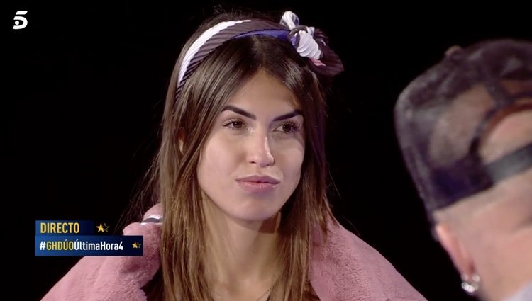 Sofía Suescun en su cara a cara con Kiko Rivera | Foto: Telecinco.es