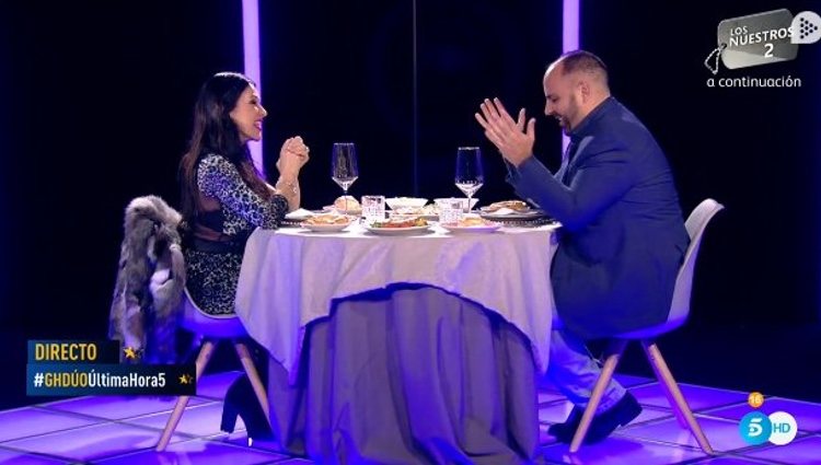 Julio Ruz y Maite Galdeano durante la cita | Foto: telecinco.es