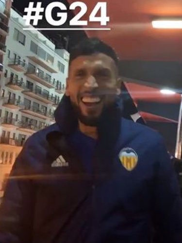 Ezequiel Garay tranquilizando a sus fans/ Foto: Instagram