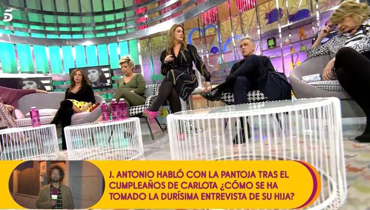 Los colaboradores de 'Sálvame' hablando de Chabelita Pantoja | Foto: Telecinco