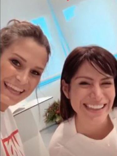 Miriam Saavedra visitando a Verdeliss | Foto: Instagram Verdeliss