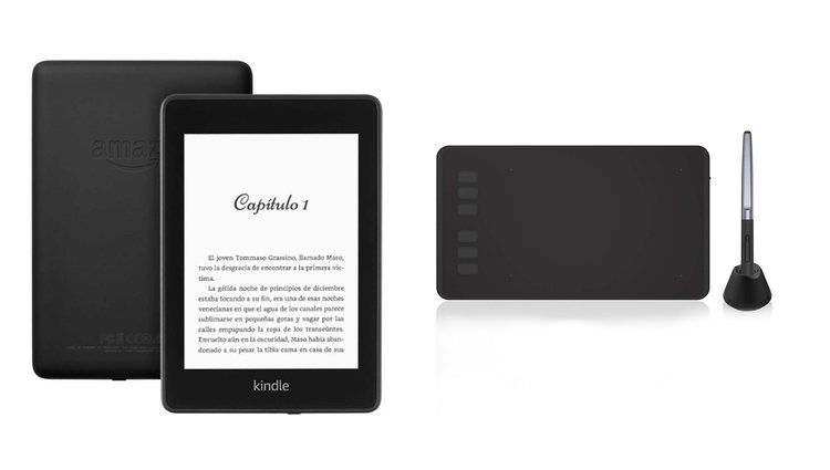 Kindle y tableta gráfica