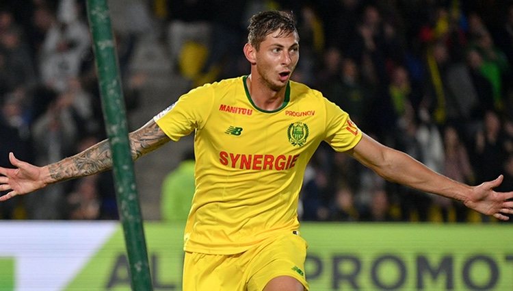 Emiliano Sala jugando con el FC Nantes