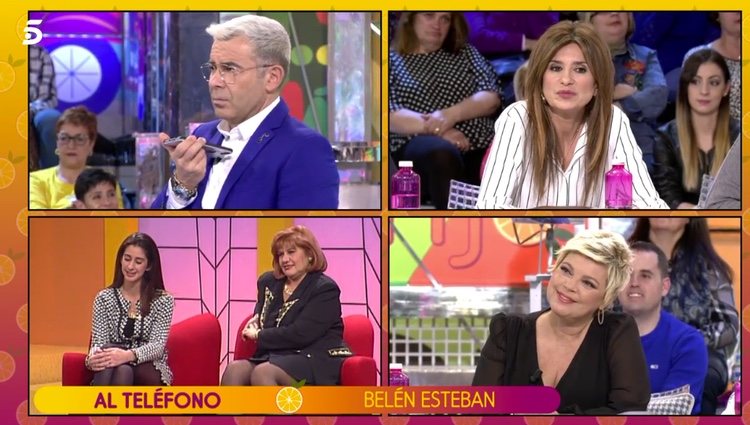 Belén Esteban contando su decisión en 'Sálvame' / Telecinco.es