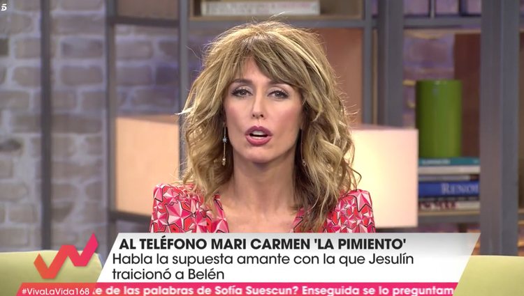 Maria Carmen ha dado su versión en 'Viva la vida' | Foto: Telecinco.es