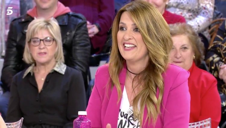 Laura Fa discutiendo con Mila Ximénez en el programa 'Sálvame'