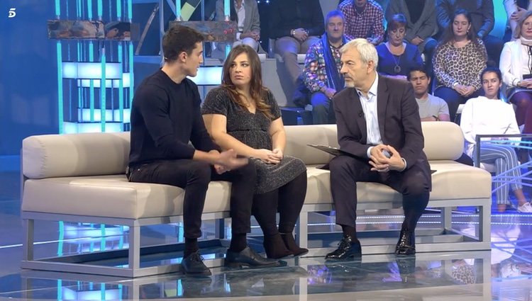 Álex González en el plató de 'Volverte a ver'