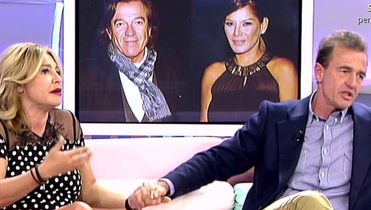 Cristina Tárrega y Alessandro Lequio en el mismo plató | Foto: telecinco.es