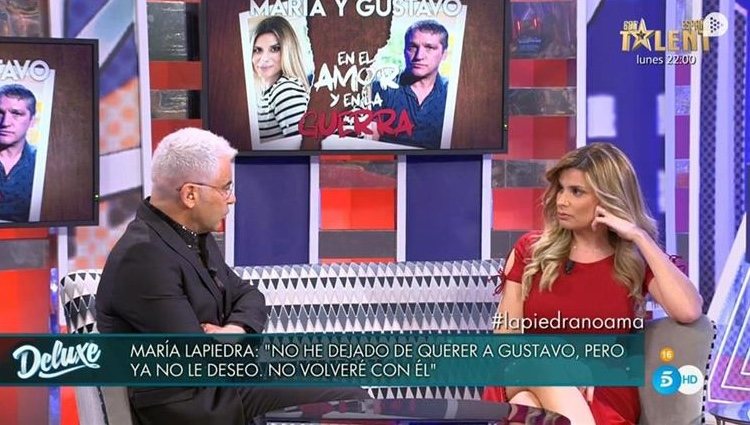 Jorge Javier y María Lapiedra en 'Sábado Deluxe'| Foto: Telecinco.es